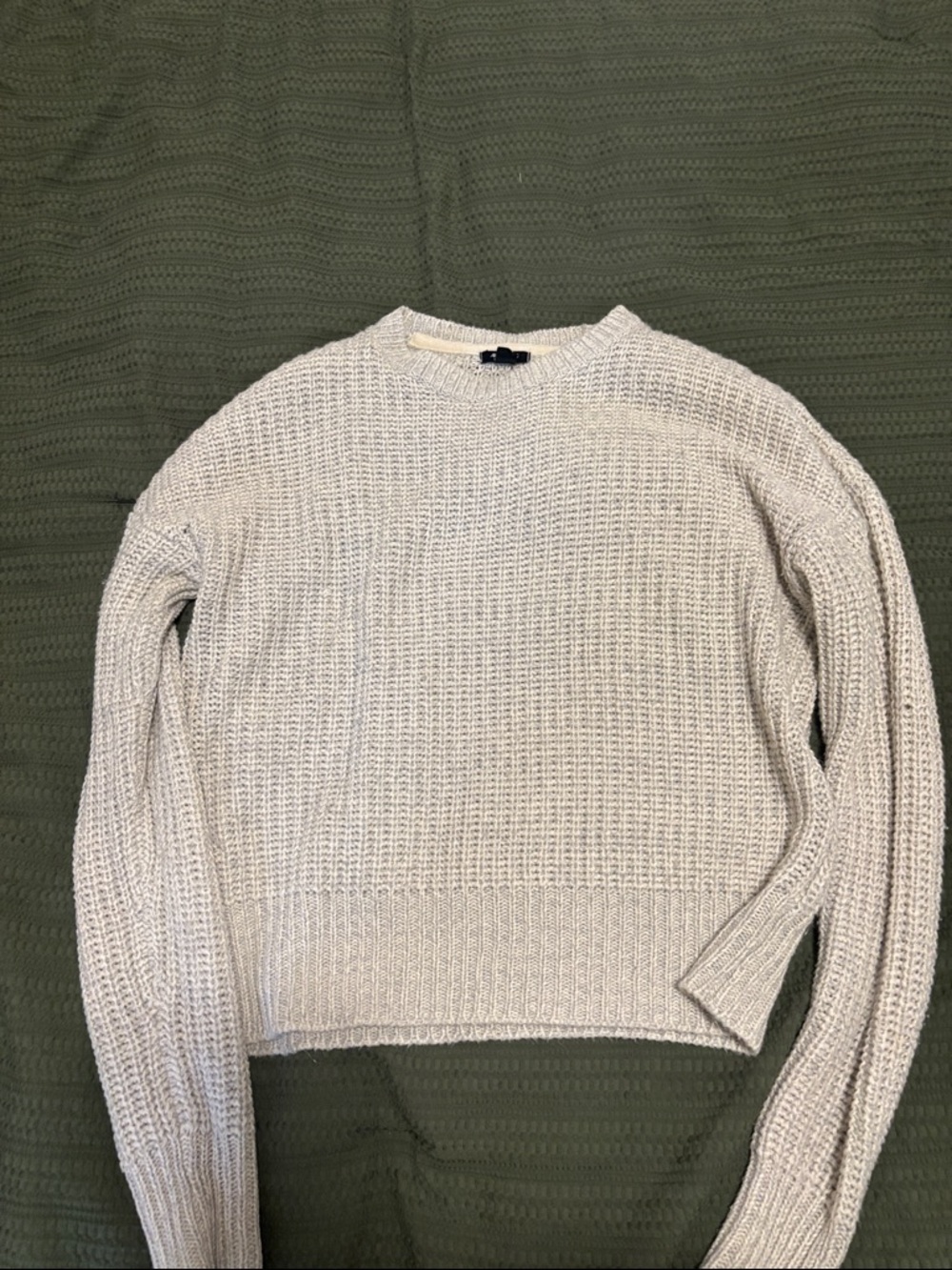 Light grey Knit Crewneck Sweater